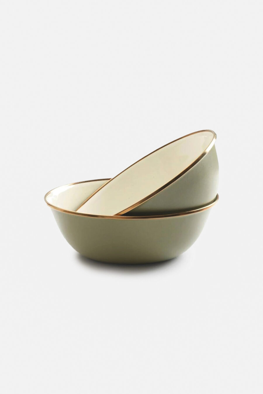 ENAMEL BOWL 2 TONE SET